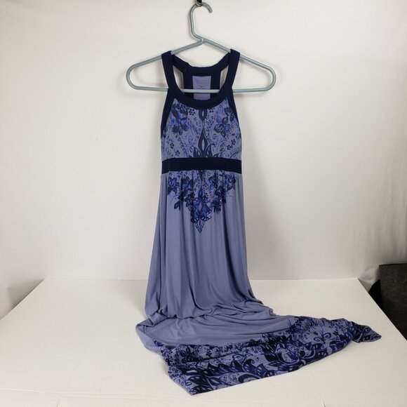 Athleta XSP Lavender/blue Max Dress Womens Racerback Stretch Sleeveless Bra - Picture 1 of 14